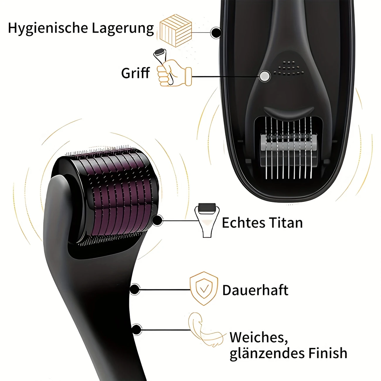 Derma Roller, 540 Needle Cross-Line Derma Roller - Image 7